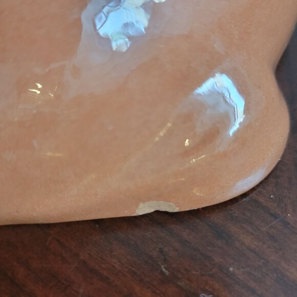 Stangl Pottery Bowl Pink Thisle Green Interior 5" Diameter Vintage - Picture 4 of 5